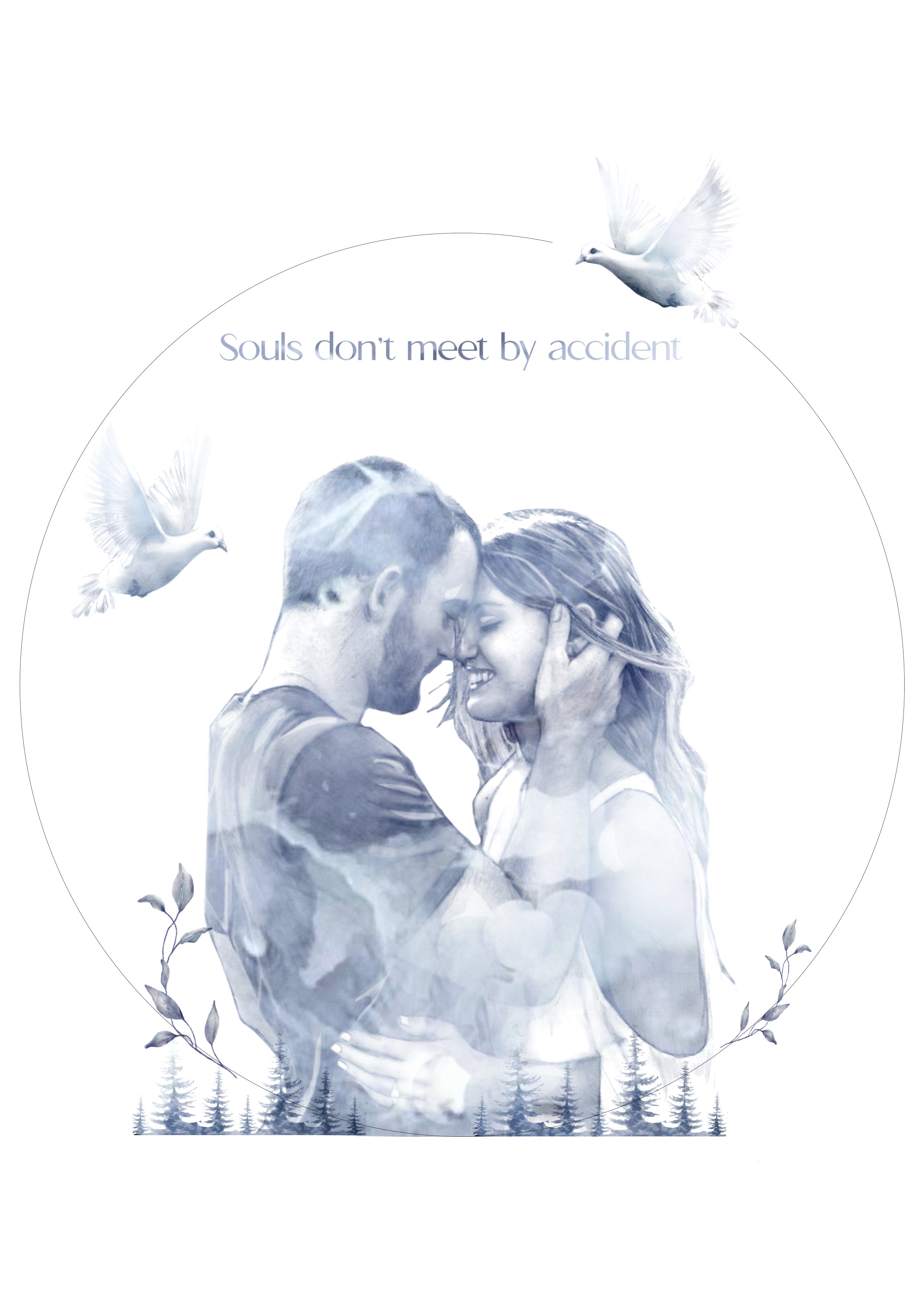 Souls Don't Meet by Accident Quote Card