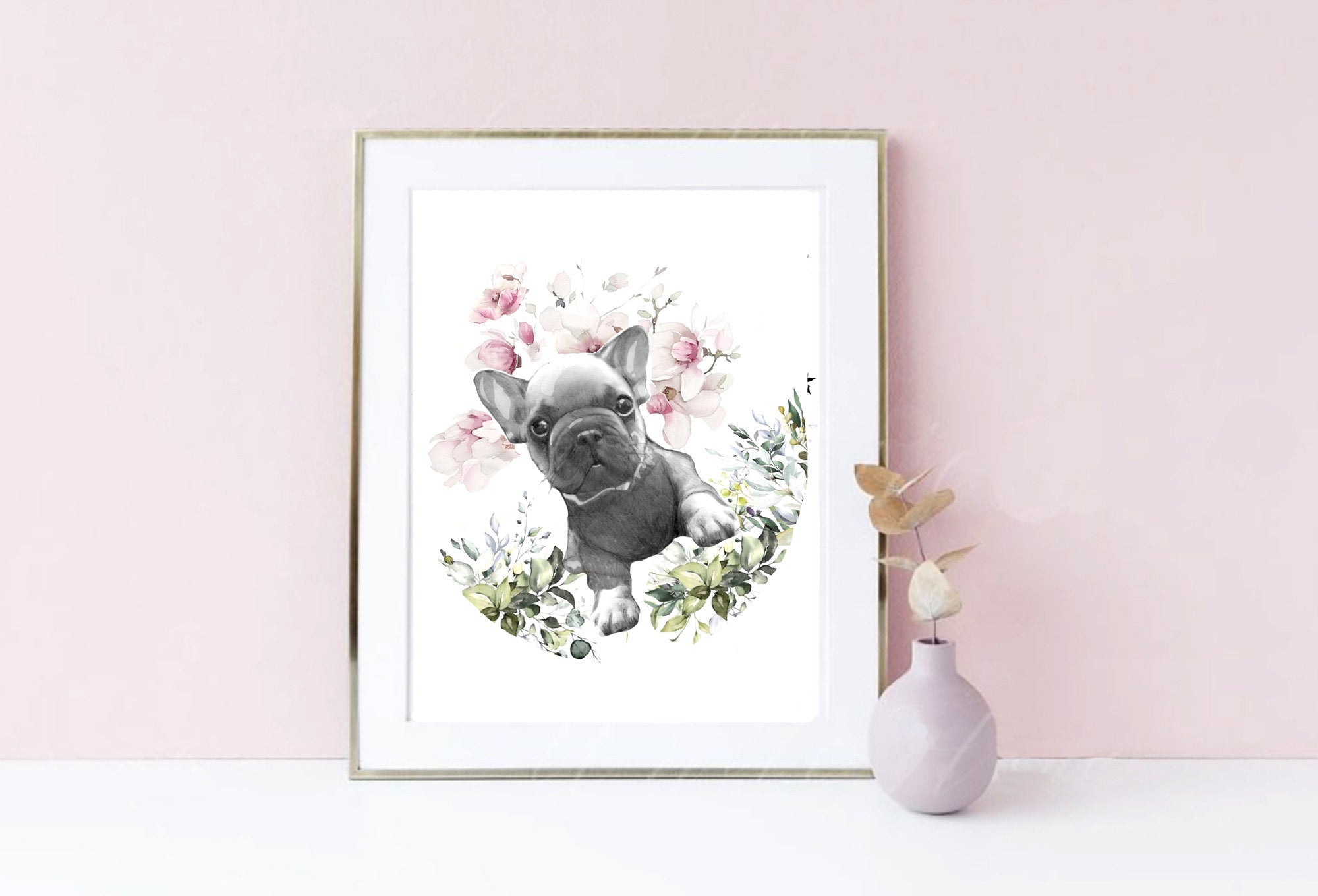 Frenchie Boy - French Bull Dog Animal Artwork